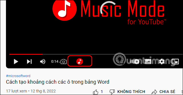 Bật tắt ảnh thu nhu nhỏ video Youtube