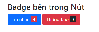 Badge lồng trong nút
