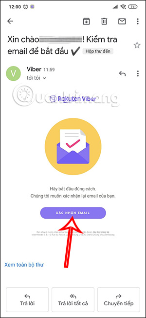 Xác nhận địa chỉ email