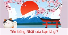 Tên tiếng Nhật của bạn là gì?