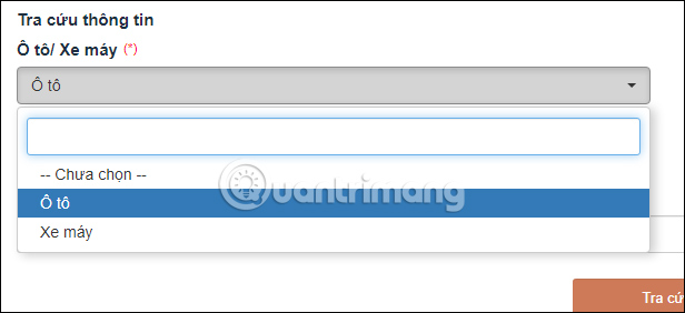 Xe đăng ký đổi thông tin chính chủ