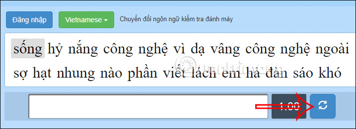 Kiểm tra gõ máy trên 10fastfingers