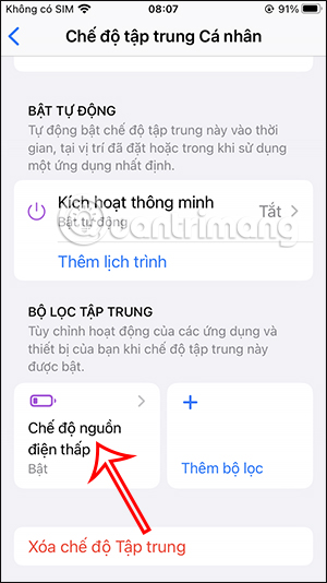 Chế độ nguồn điện thấp