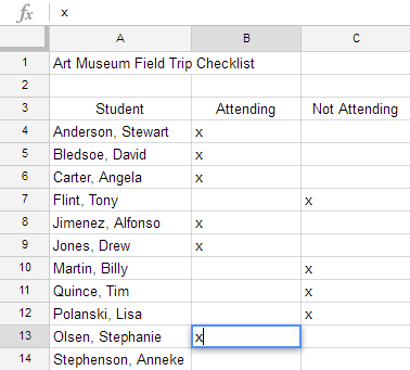 Nhập nội dung vào ô