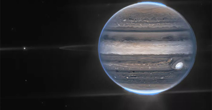 Hình ảnh trường rộng về sao Mộc. Ảnh: NASA/ESA/CSA/ ERS/Ricardo Hueso/Judy Schmidt
