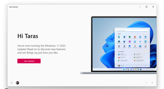 Tên gọi chính thức của bản cập nhật Windows 11 22H2 được tiết lộ trong ứng dụng Get Started?
