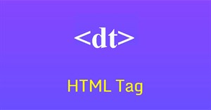 Thẻ HTML <dt> 