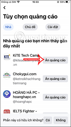 Ẩn quảng cáo Facebook