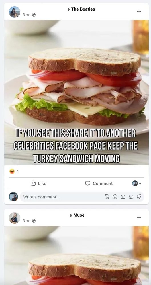 Facebook gặp lỗi, spam bình luận trên trang người nổi tiếng đi khắp nơi