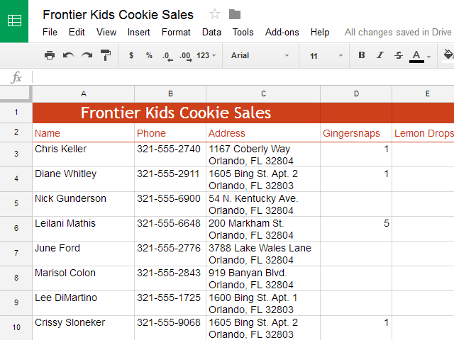 Các ô bây giờ sẽ được hợp nhất thành một ô duy nhất