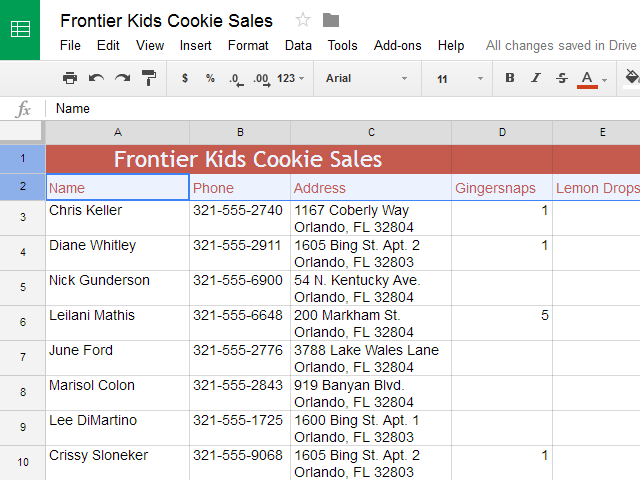 Định vị hàng hoặc các hàng bạn muốn cố định