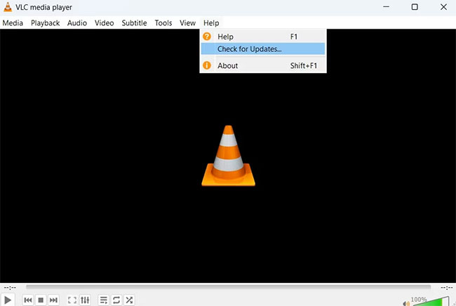 VLC bây giờ sẽ tìm kiếm và tải xuống bất kỳ bản cập nhật nào có sẵn.