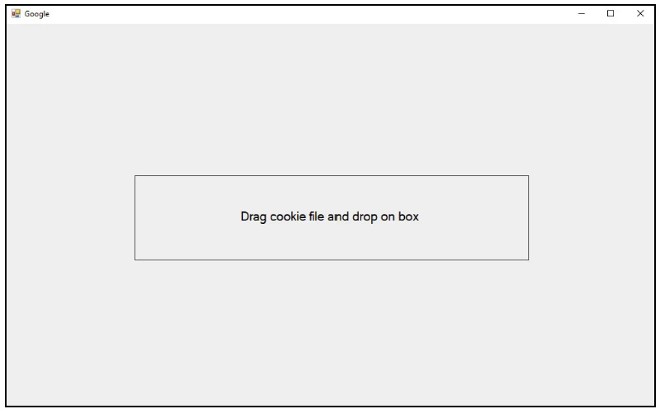 Form kéo thả file cookie