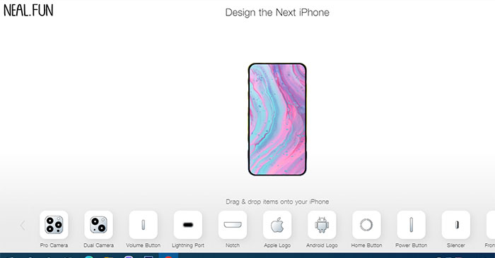 Bạn sẽ thấy giao diện của trang web khá đơn giản với sự xuất hiện của một chiếc iPhone 13 Pro 