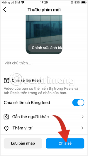 Đăng video Instagram Reels