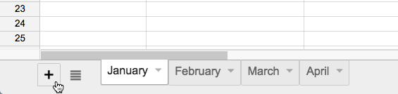 Bấm vào lệnh Add Sheet