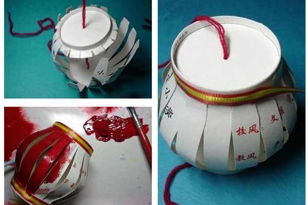 Đèn trung thu từ cốc giấy