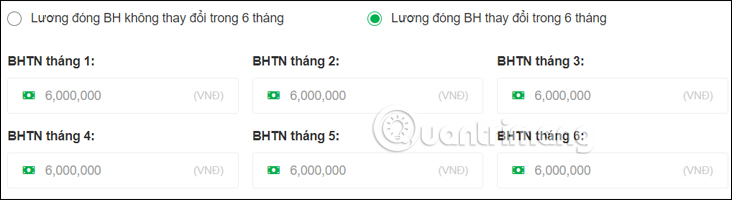 Chọn tháng đóng BHTN