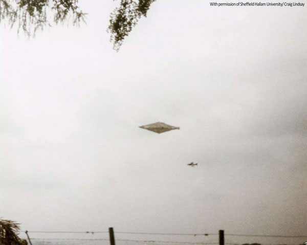 Hình ảnh rõ nhất về UFO được phục chế và chia sẻ công khai sau 32 năm. Ảnh: Đại học Sheffield Hallam.