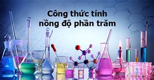 Công thức tính nồng độ phần trăm (C%)