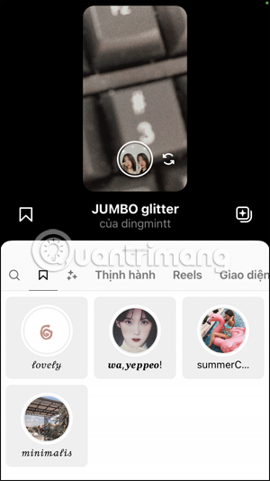 Các chủ đề hiệu ứng video Reels Instagram