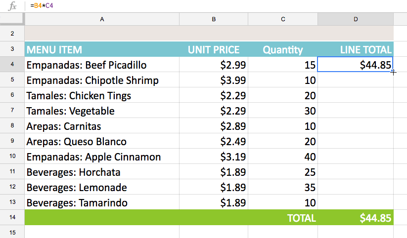 Chọn ô muốn sao chép
