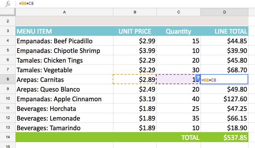 Kiểm tra độ chính xác của công thức