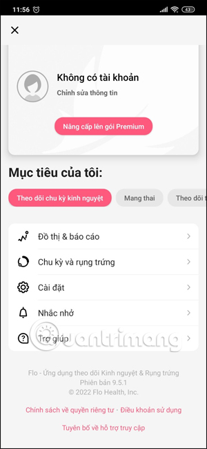 Các mục thông tin 