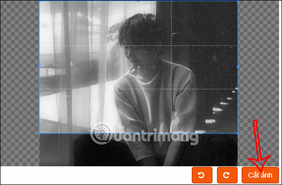 Cắt ảnh hiệu ứng mưa