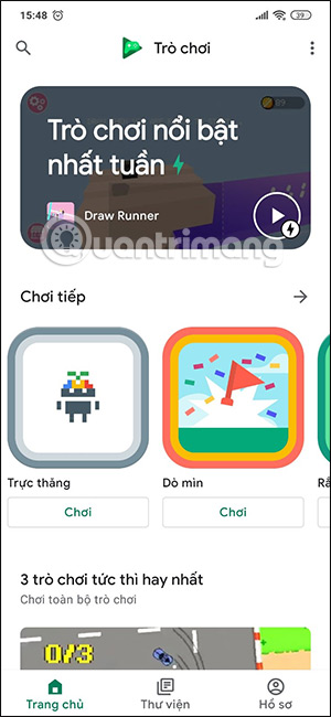 Trò chơi trong Play Games