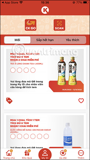 Các quà tặng trên CK Club