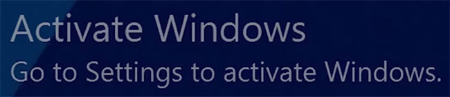 Thông báo Windows 10 chưa được activate