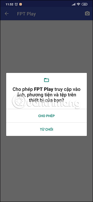 FPT Play truy cập album