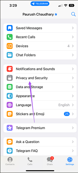 Telegram privacy changes