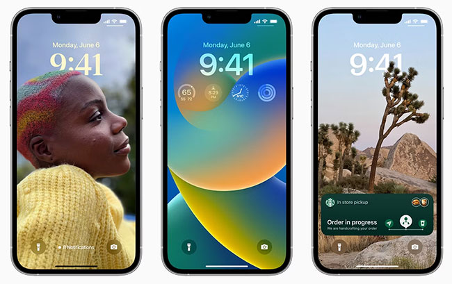 Màn hình khóa iOS 16