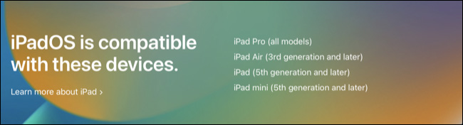 iPadOS 16 đến với iPad Pro, Air 3G và iPad 5G