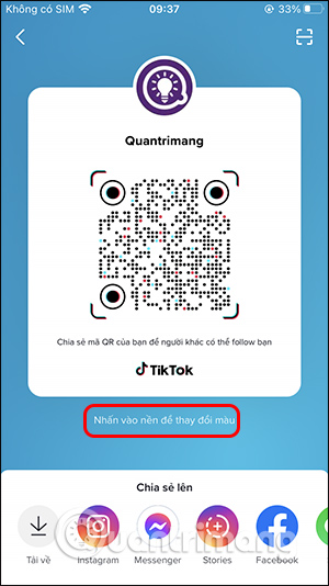 Cách tạo mã QR chia sẻ tài khoản TikTok - Ảnh minh hoạ 3