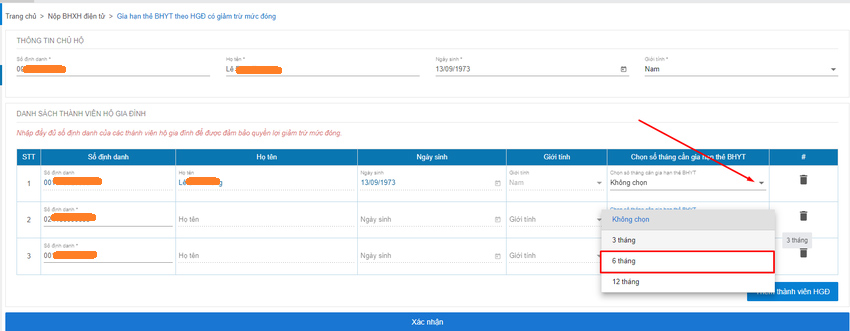 Thời gian gia hạn thẻ BHYT