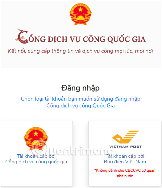 Cổng DVC BHXH Việt Nam