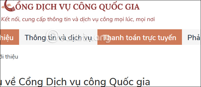 Thanh toán trực tuyến Cổng DVC BHXH Việt Nam