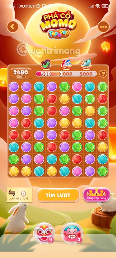 Chơi Phá cỗ Momo.