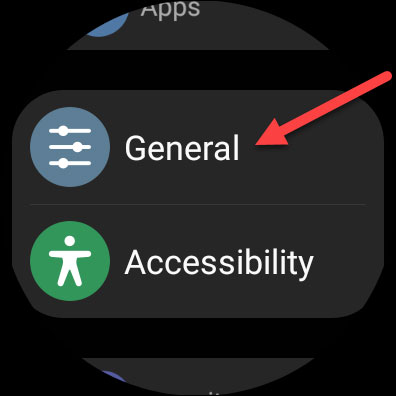 Điều hướng đến phần "General”