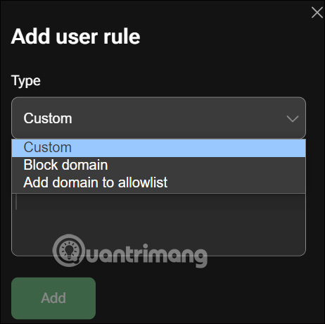 Thêm trang web ngoại lệ AdGuard AdBlocker MV3 Experimental