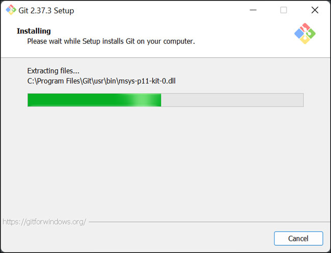 Cửa sổ cài đặt Windows bình thường sẽ xuất hiện như là phần cuối cùng của quá trình cài đặt