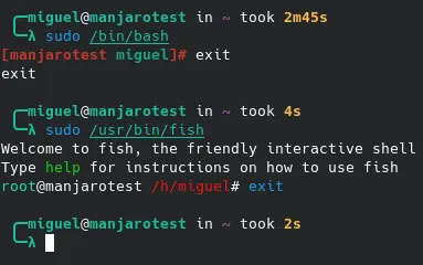 Shell tương tác fish