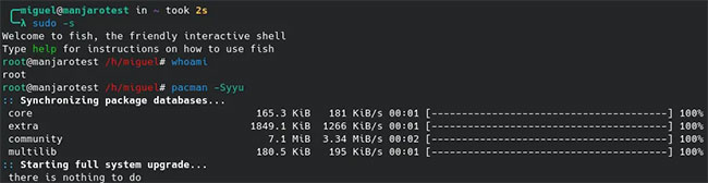 Sudo -s là một shell kiểu "không đăng nhập"