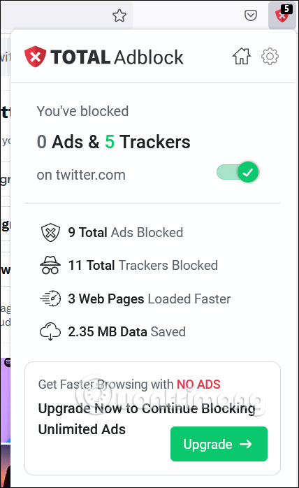 Chặn quảng cáo bằng Total Adblock