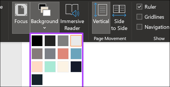 Chọn màu nền trong Word