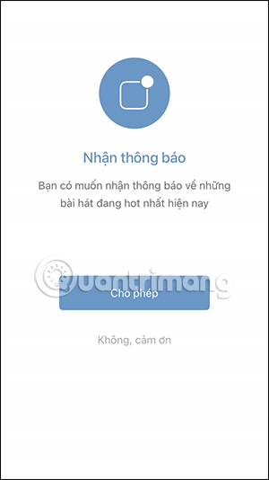 Nhận thông báo Hợp âm chuẩn