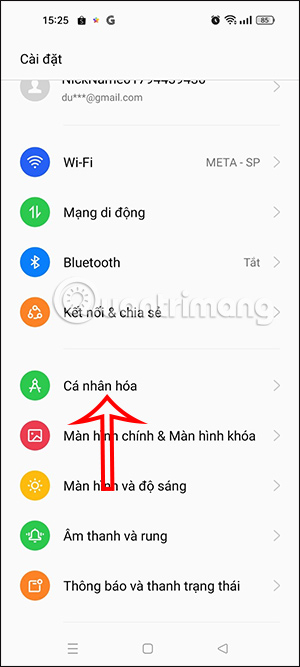 Cá nhân hóa trên OPPO